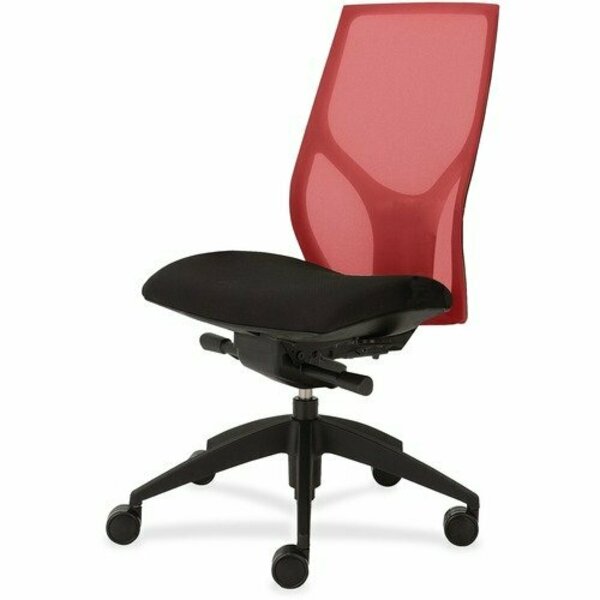 9To5 Seating Task Chair, Knee Tilt, Armless, 25inx26inx39-1/2in-46-1/2in, RD/Onyx NTF1460K200M501